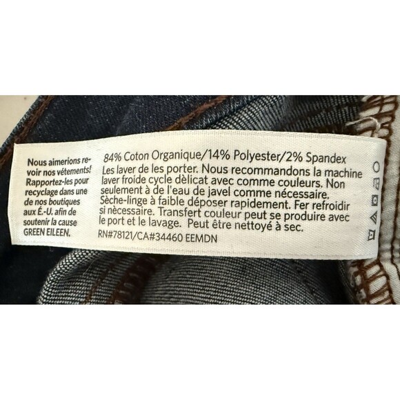 Eileen Fisher Organic Cotton Skinny Jeans Size 6 (Actual 32 x 31.5 inches) - Picture 8 of 8